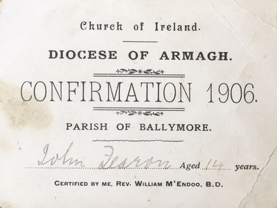 Confirmation of John Fearon